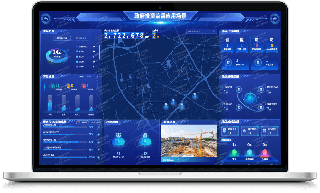 预算联网监督后台系统-政府投资监督应用场景