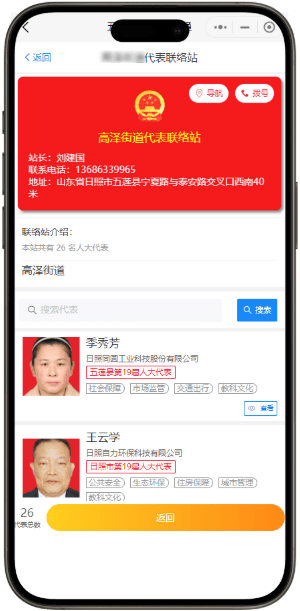 人大代表网上联络站管理系统-功能模块