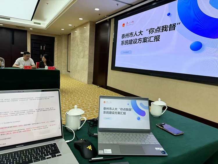 泰州人大你点我督建设汇报